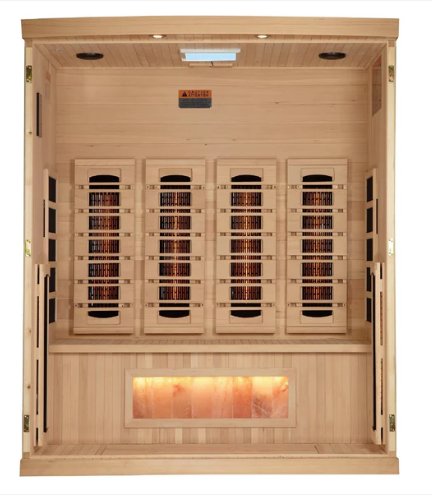 4 Person Infrared Sauna With Himalayan Salt Bar GDI - 8040 - 03 - Fitness Specialist