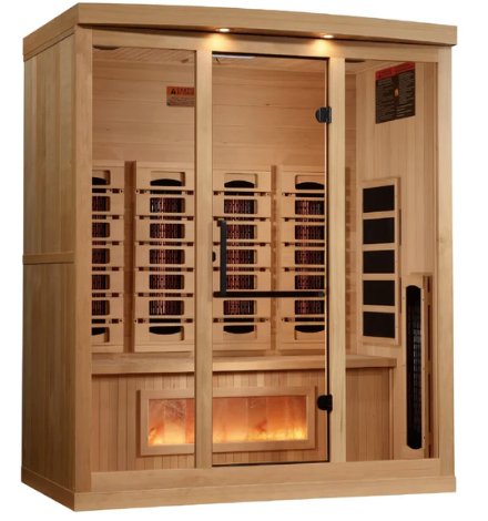 4 Person Infrared Sauna With Himalayan Salt Bar GDI - 8040 - 03 - Fitness Specialist