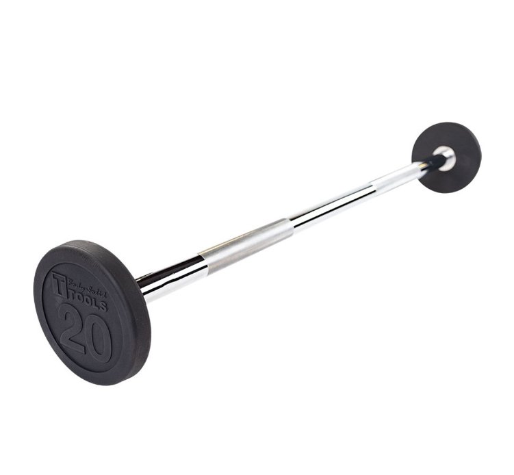 Body Solid Fixed Weight Straight Barbell  20lb- Fitness Specialist