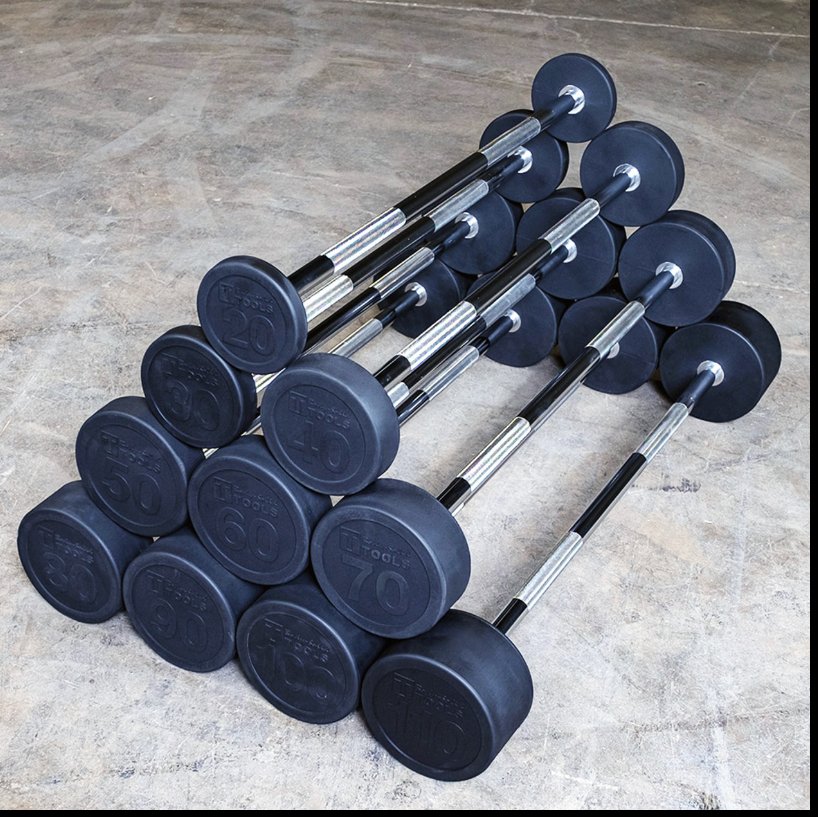 Body Solid Fixed Weight Straight Barbell - Fitness Specialist