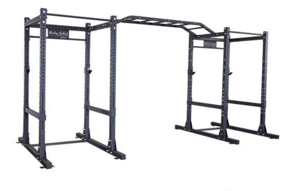 Body Solid Full Commercial Dual Power Rack with Monkey Bar - Fitness Specialist