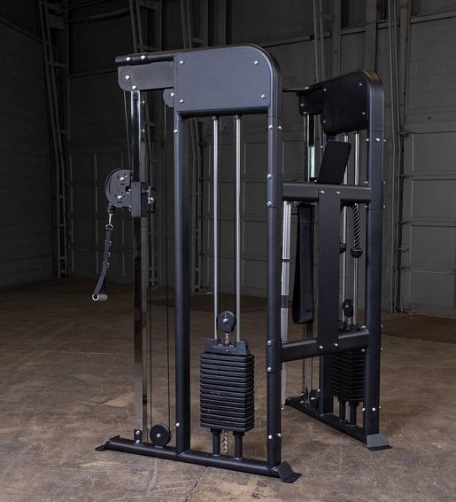 Body Solid GFT100 Functional Trainer rear view- sold at Fitness Specialist