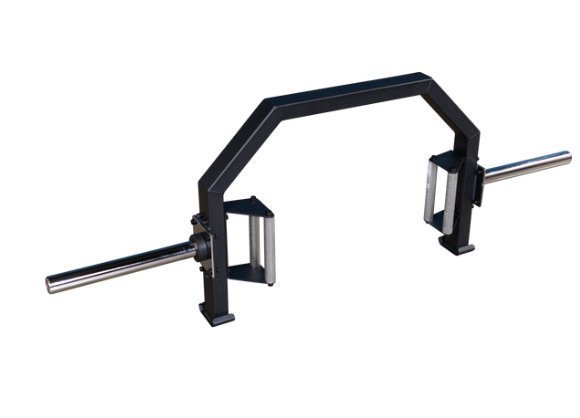 Body-Solid OTB100 Open Hex Trap Bar with dual handles and built-in jack — Fitness Specialist Odessa & Lubbock TX