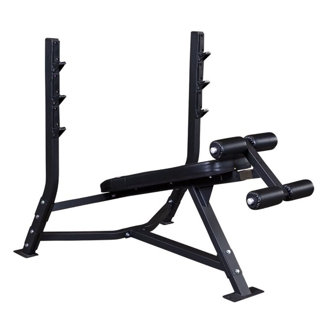 Body Solid Pro Clubline Decline Olympic Bench - Fitness Specialist