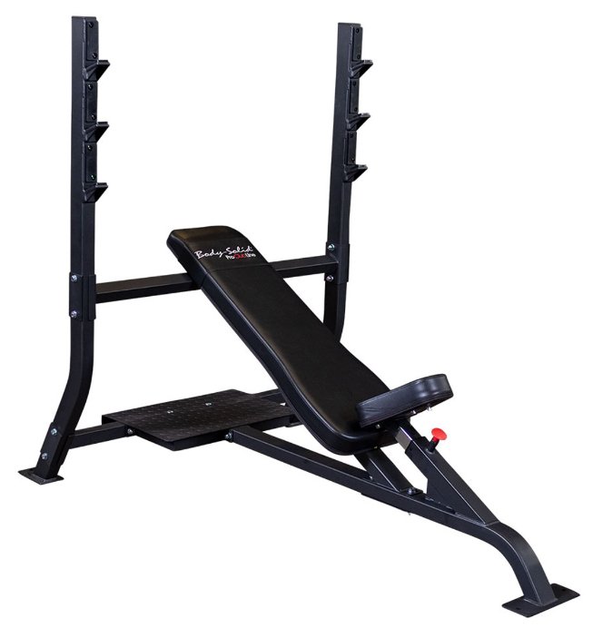 Body Solid Pro Clubline Incline Olympic Bench - Fitness Specialist