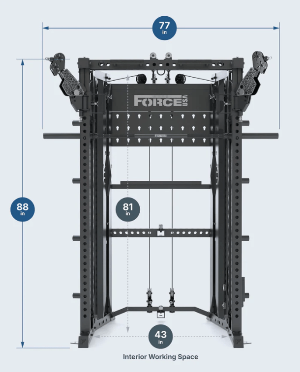 Force USA C20 All - In - One Trainer | 3x3 Uprights | Fitness Specialist TX - Fitness Specialist