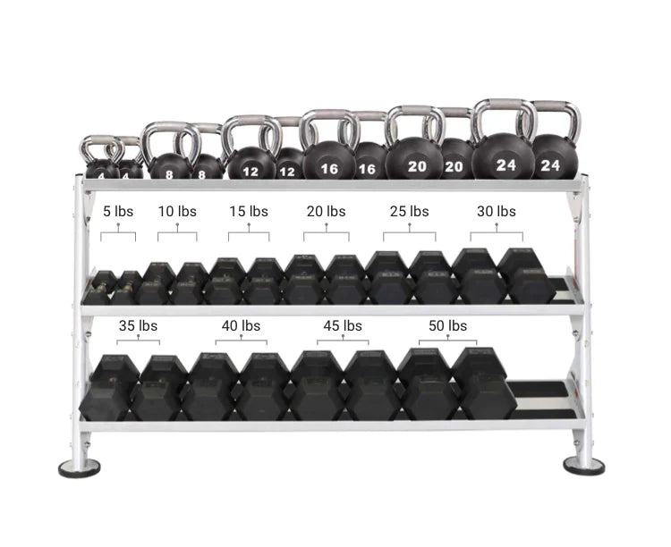 Hoist 60" Horizontal Dumbbell Rack - Fitness Specialist