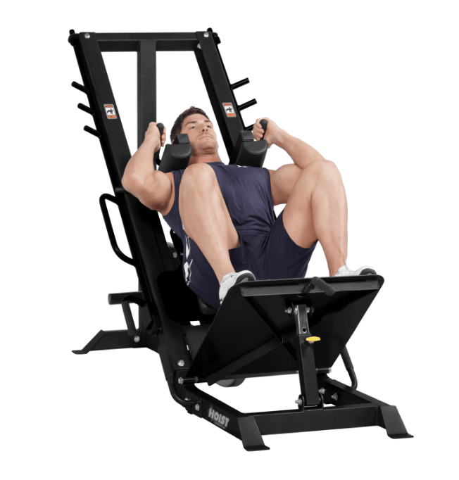 HOIST HF‑4357 Leg Press / Hack Squat Combo – Dual - Purpose Lower Body Strength Trainer - Fitness Specialist