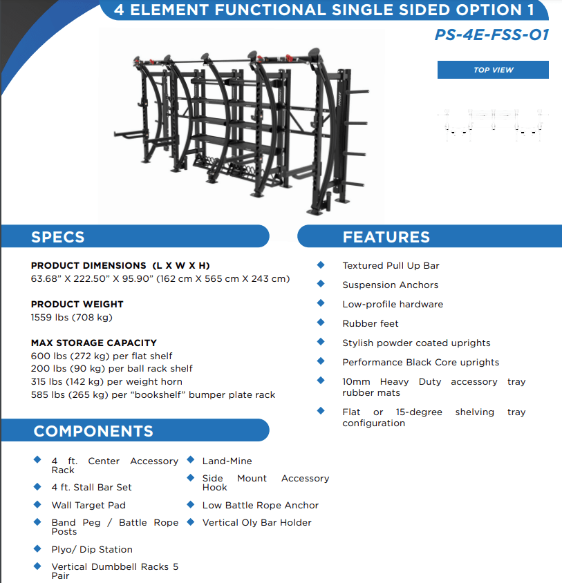 Hoist PS - 4E - FSS - 01 Four Element Functional Training Setup - Fitness Specialist