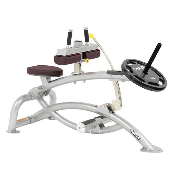 Plate-loaded sleeves with Olympic plates – Roc-It Seated Calf Raise – Fitness Specialist Lubbock