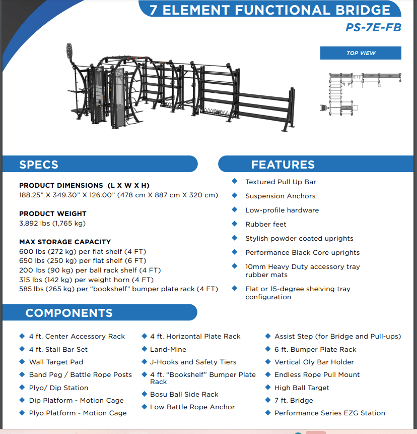 Hoist Seven Element Functional Bridge PS - 7E - FB - Fitness Specialist