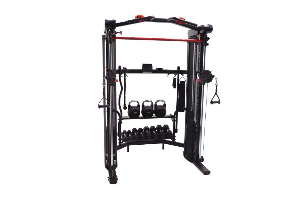 Inspire SF5 – built-in 2-tier accessory and dumbbell storage rack, Fitness Specialist TX