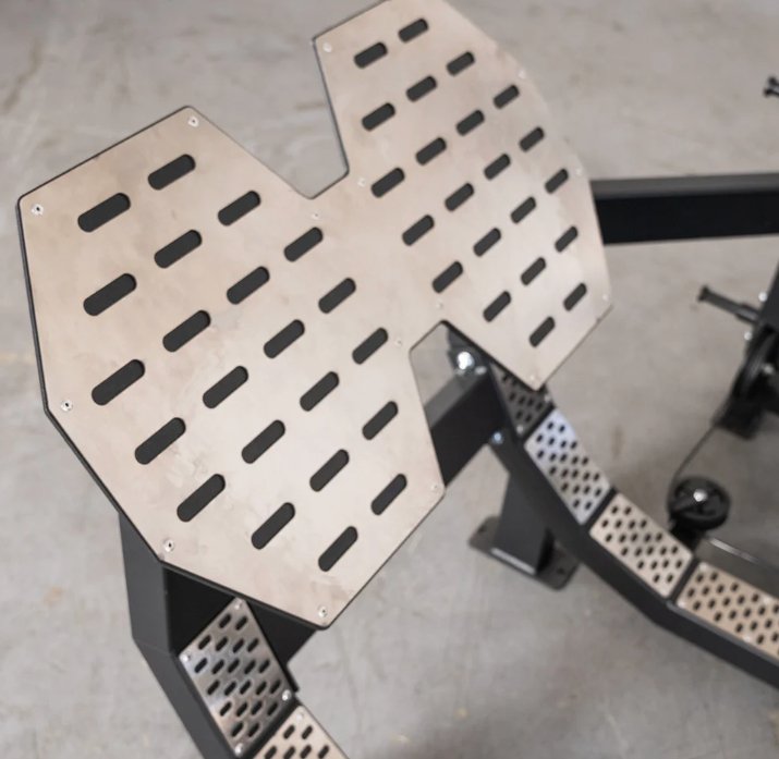 Non-slip steel foot platform detail – Muscle D Hip Thrust – FS Lubbock