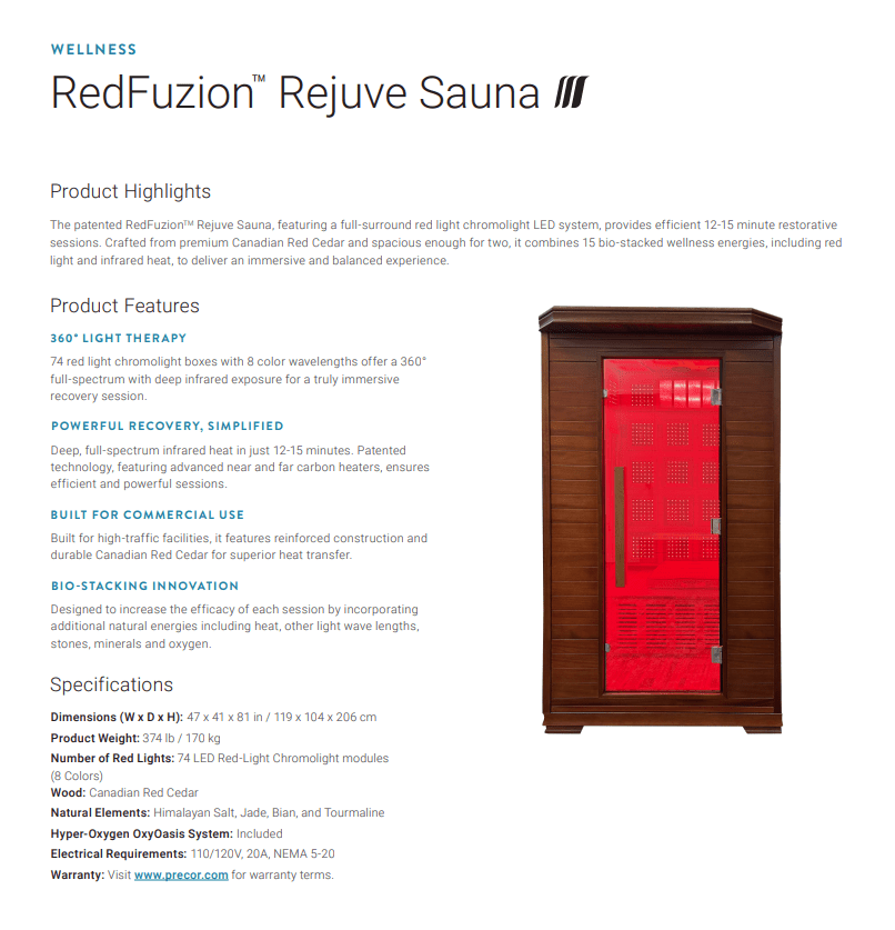 RedFuzion Rejuve | Heated Red Light & Polychromatic Full - Body Therapy Booth | Fitness Specialist TX - Fitness Specialist
