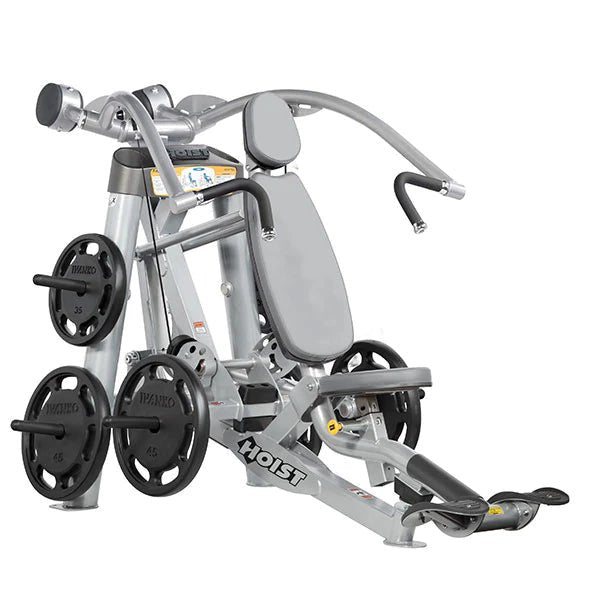 Plate-loaded sleeves with Olympic plates – Incline Chest Press – Fitness Specialist Lubbock