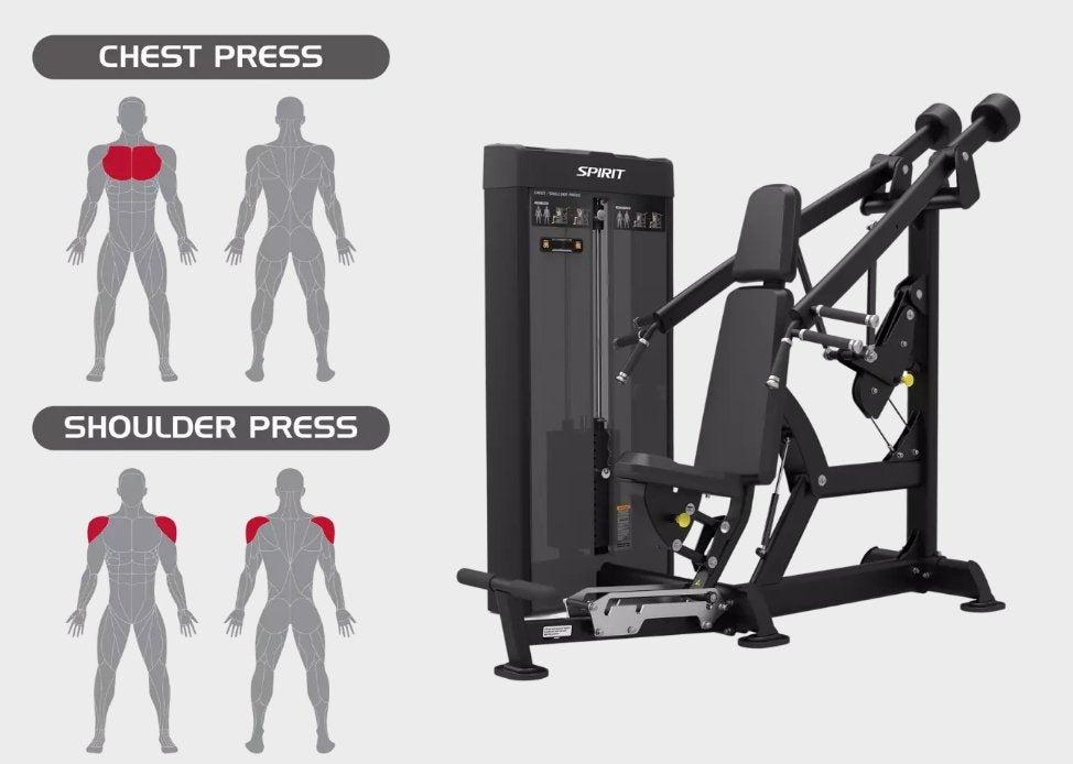 Spirit Commercial Chest/Shoulder Press - Fitness Specialist