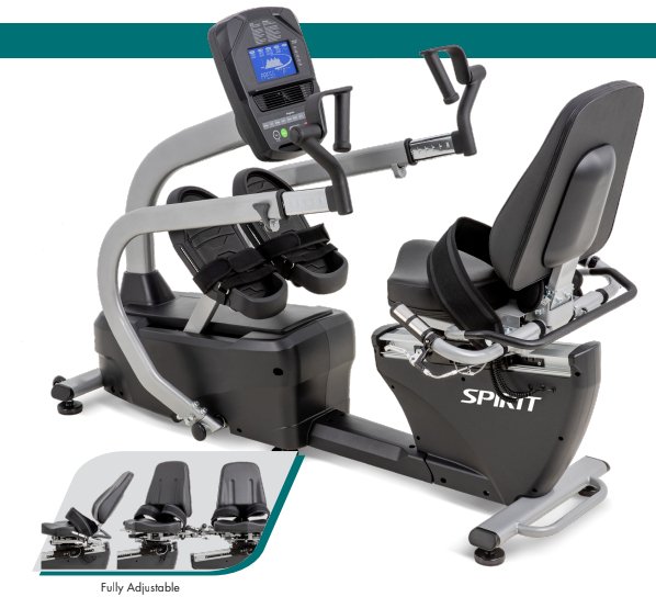 Spirit Full Commercial/Medical Recumbent Stepper - Fitness Specialist