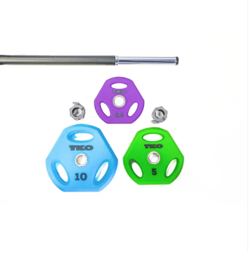TKO Cardio Pump Set | Urethane Weight Set for Home & Group Training | Fitness Specialist TX - Fitness Specialist