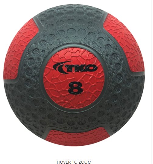 TKO Commercial Rubberized Medicine Ball - Fitness Specialist