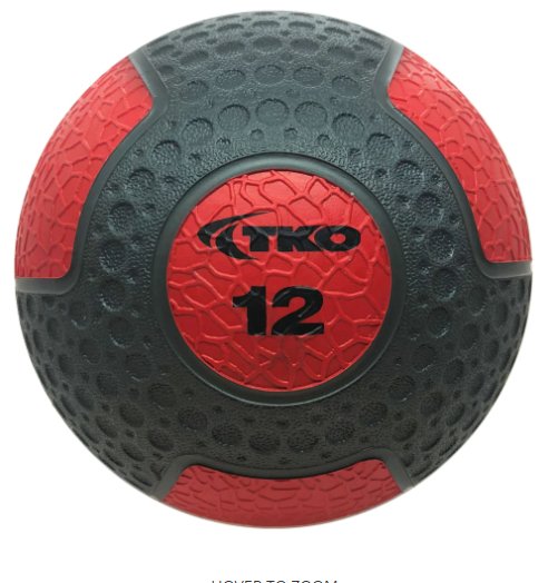 TKO Commercial Rubberized Medicine Ball - Fitness Specialist