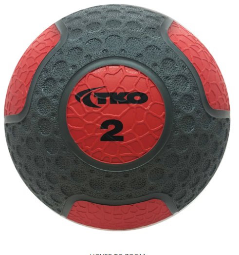 TKO Commercial Rubberized Medicine Ball - Fitness Specialist