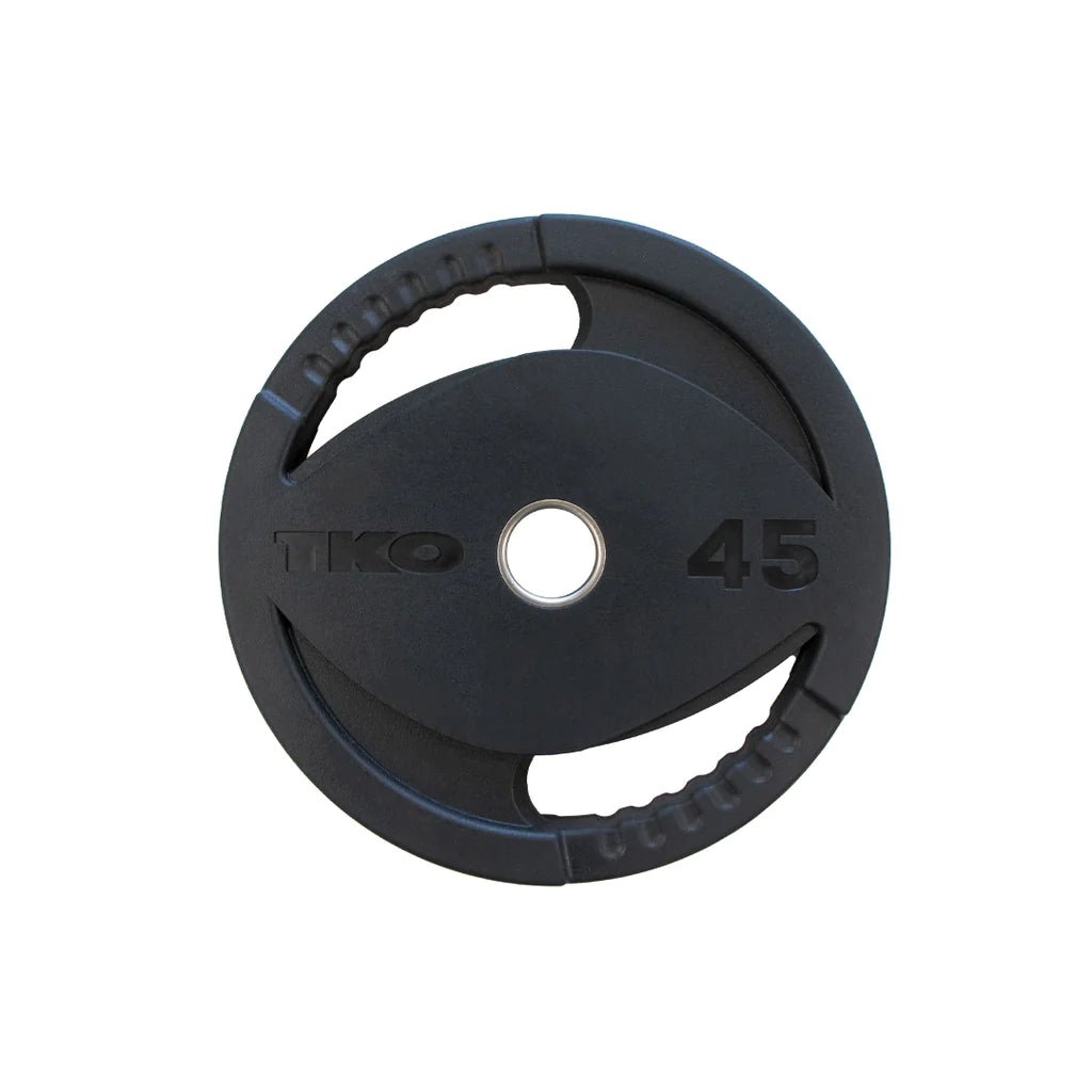 TKO Olympic Rubber Grip Plate Bi - lateral Grip Design - Fitness Specialist