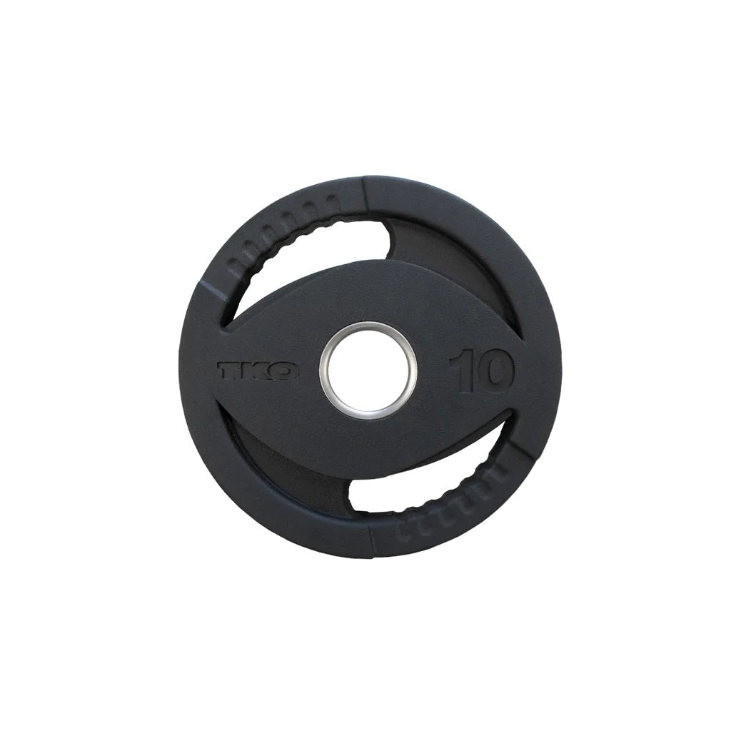 TKO Olympic Rubber Grip Plate Bi - lateral Grip Design - Fitness Specialist