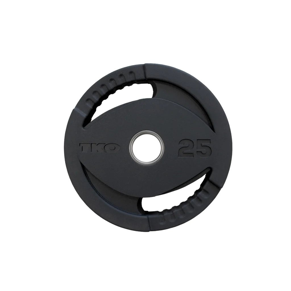 TKO Olympic Rubber Grip Plate Bi - lateral Grip Design - Fitness Specialist