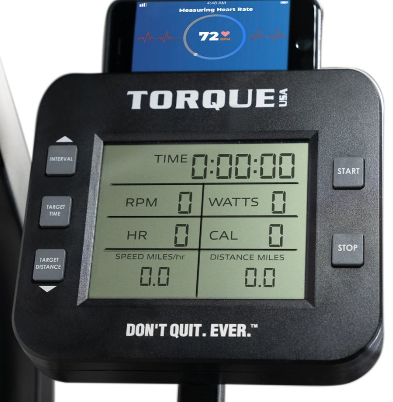 Torque Stealth Air Bike Satin Black - Console image Fitness Specialist