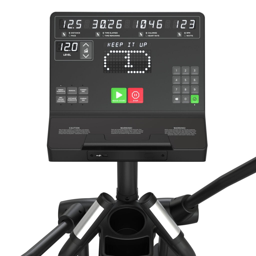 TRUE Launch Elliptical – Compact 21″ Stride, Self - Generating Cardio Machine Fitness Specialist - Fitness Specialist