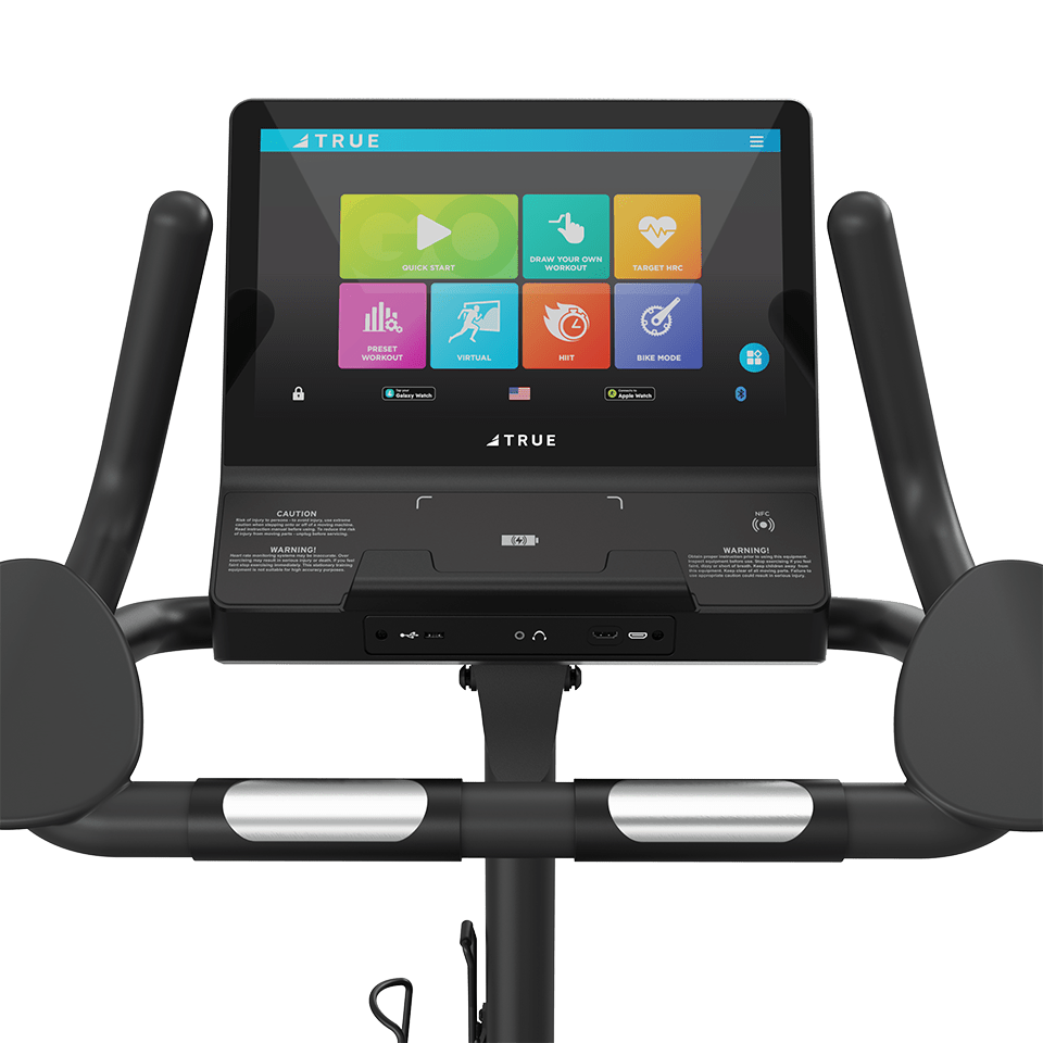 TRUE Launch Upright Bike – 30 Resistance Levels, Self - Generating Fitness Specialist - Fitness Specialist