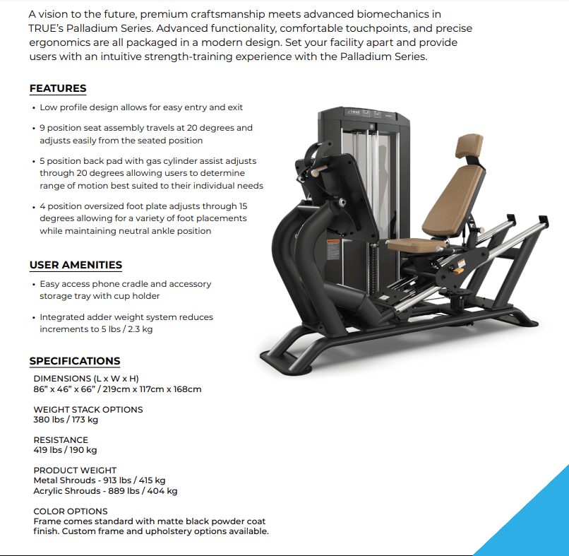 True Palladium Leg Press SPL - 0300 - Fitness Specialist