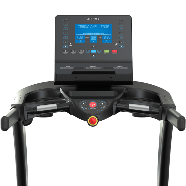 True Performance 1000 treadmill console with 8.5-inch LCD screen and heart rate controls, Fitness Specialist TX
