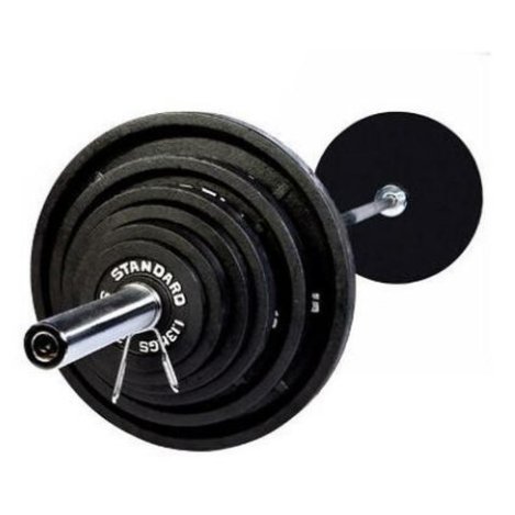 USA Cast Iron Olympic Plates Black - Fitness Specialist