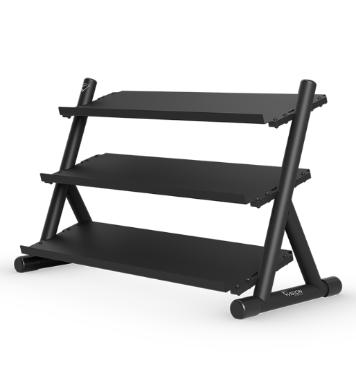 Vision 300 - DBR Dumbbell Rack – Heavy - Duty 3 - Tier Storage | Fitness Specialist - Fitness Specialist