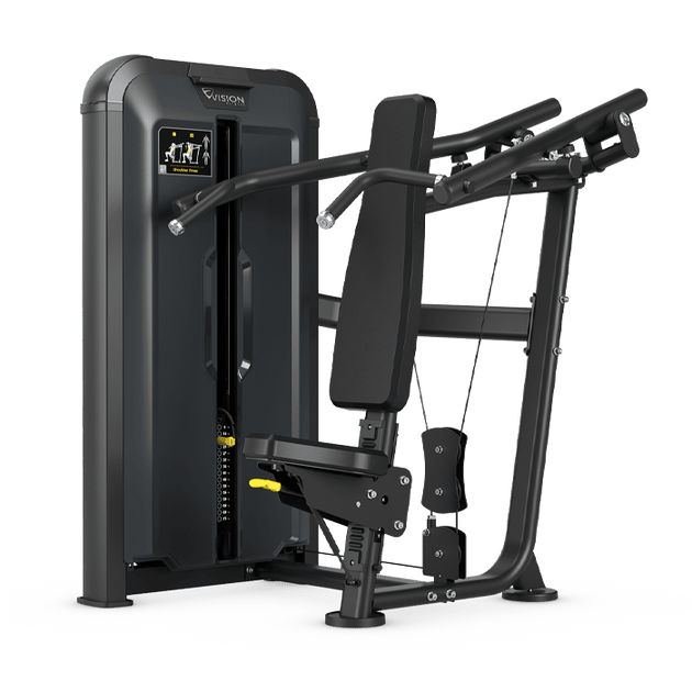 Vision Keystone Converging Shoulder Press with IW & Optional Computer ...