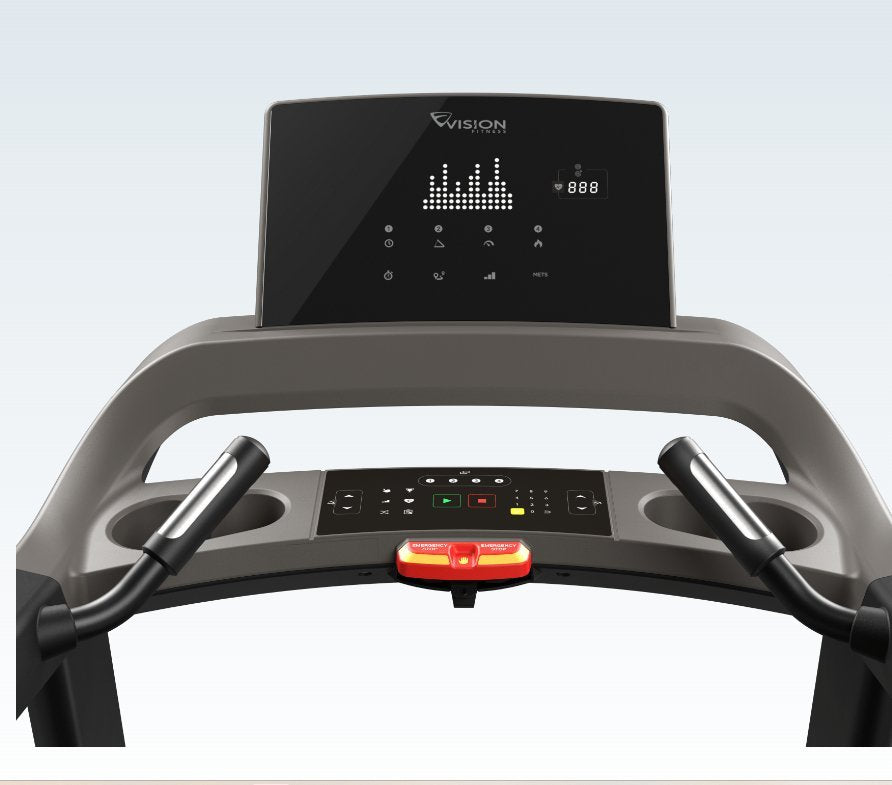 Vision T600 LED console view – Fitness Specialist Odessa