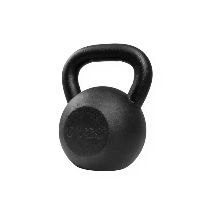 VTX Black Cast Iron kettle Bell Powder Coat Finish - Fitness Specialist