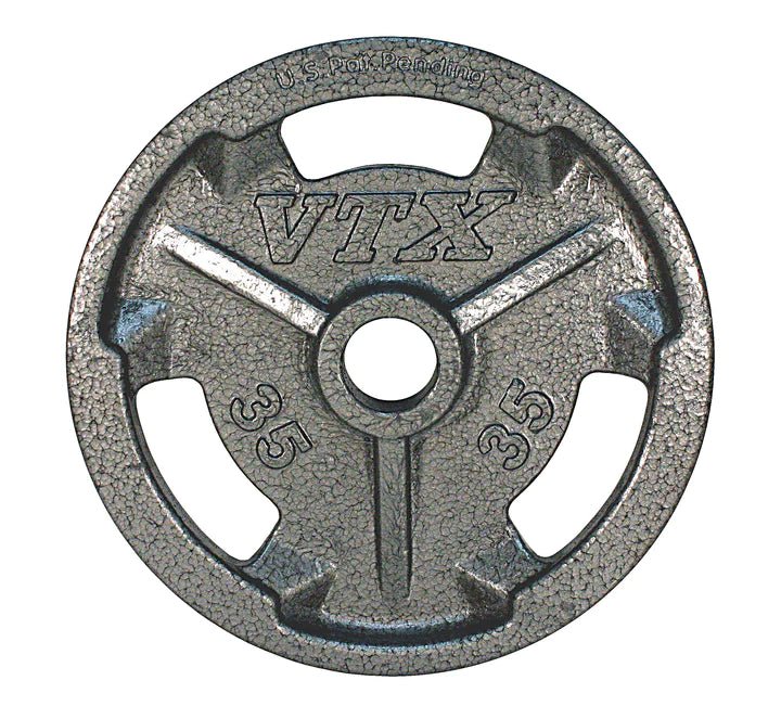 VTX Olympic Plate "Wide Flange" 3 Hole Grip - Fitness Specialist