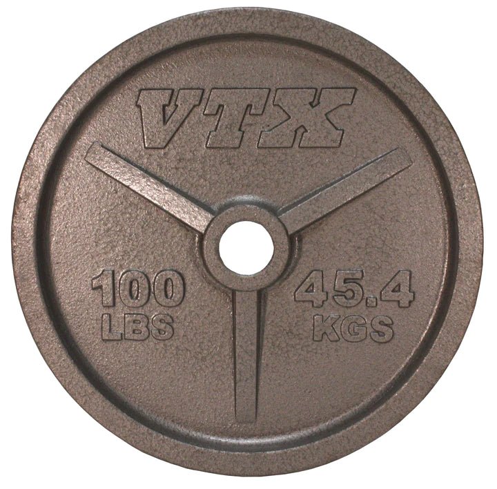 VTX Olympic Plate "Wide Flange" 3 Hole Grip - Fitness Specialist